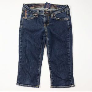 Genetic Denim Recessive Gene Flare cropped jeans